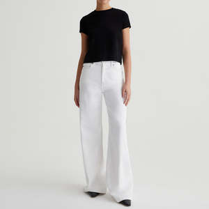 Camiseta Corta Personalizada para Mujer, Cuello Redondo, Estilo Vintage de los 90, Algodón y Elastano, Color Negro, Manga Corta, OEM - Product Image 5