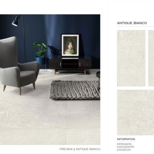 Azulejos de Porcelana Esmaltada con Textura Tallada, Formato Grande, Decorativos para Pisos y Paredes, para Proyectos de Interiores Contemporáneos - Product Image 1