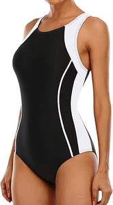 Traje de Baño de Una Pieza Sexy para Adultos, de Secado Rápido, con Estampado de Patchwork, Bikini para Mujer, Ropa de Playa - Product Image 5