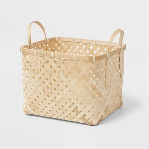 Panier de rangement de linge tissé en bambou de haute qualité, panier d'organisation de vêtements en gros fait à la main - Product Image 4
