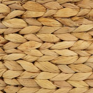 ชุดตะกร้าเก็บของสานจากผักตบชวาสีเบจ 2 ใบ ตะกร้าเก็บของทำมือ ขายส่ง เป็นมิตรกับสิ่งแวดล้อม ผลิตในเวียดนาม - Product Image 6