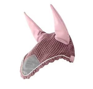 Voile anti-mouches respirant et lavable en coton doux et polyester pour chevaux, idéal pour l'équitation - Product Image 3