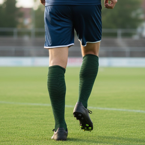 Chaussettes de sport athlétiques confortables et respirantes pour adultes, hommes et femmes, en molleton, hauteur genou, écologiques, avec logo personnalisé - Product Image 5