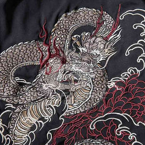 Chaqueta Sukajan Moderna de Moda Urbana, Cuello Alto, Logotipo Frontal, Bordado Elegante, Forro Suave, Ropa Casual Cómoda - Product Image 6