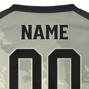 Mens Custom Sublimation <b>Baseball</b> <b>Jersey</b> Camo V Neck Team Uniform Shirt Breathable Athletic Sportswear <b>Bulk</b> Supply - Product Image 6