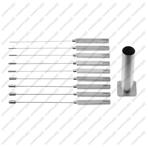 ชุดเครื่องมือขยายหลอดเลือดขนาดเล็ก Garrett จำนวน 9 ชิ้น แบบใช้มือ ผลิตจากเหล็กกล้าไร้สนิมเยอรมัน ปลายยาว 5 1/2 นิ้ว ขนาด 1 มม.-5 มม. สำหรับการผ่าตัดหลอดเลือด - Product Image 4