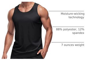 <b>Men</b>’s Sleeveless Athletic Tank Top Soft Cotton Workout <b>Vest</b> Breathable <b>Gym</b> Training Shirt Lightweight Sports Apparel Casual Wear - Product Image 6
