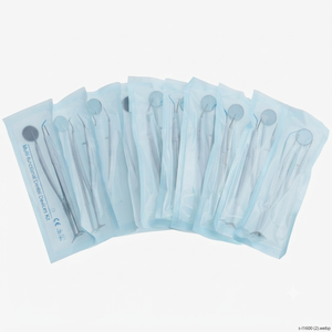 Kit d'instruments dentaires jetables OPTITECH HEALTHCARE DK-0007 Blanc Outils d'examen dentaire manuels Certifiés CE Poignée moletée - Product Image 1