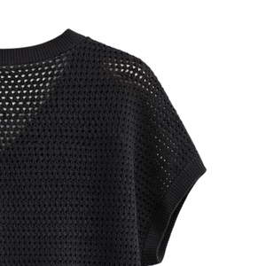 Cárdigan de Punto Personalizado para Mujer, Estilo Casual, Holgado, Cuello Alto, Color Sólido, Acrílico, para Invierno - Product Image 6