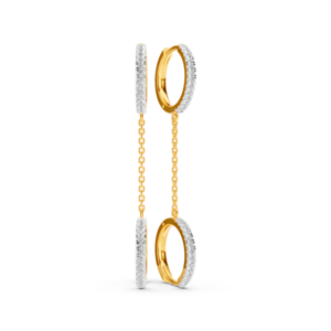 Boucles d'oreilles en or massif 14K 9K 10K 18K avec diamants de laboratoire certifiés IGI, fabricant de bijoux fins éthiques RJC ODM OEM, vente en gros EA501899 - Product Image 3