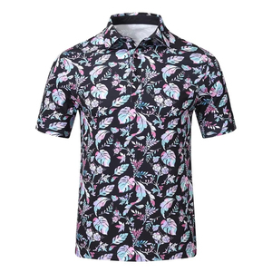เสื้อโปโลผู้ชายผ้าฝ้ายระบายอากาศดี พิมพ์ลายแบบซับลิเมชั่น ออกแบบเองได้สำหรับฤดูร้อน เสื้อโปโลผู้ชายทรงพอดีตัว ผ้าเนื้อดี - Product Image 4