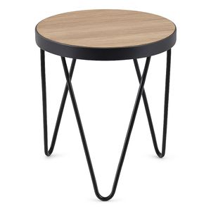 Best Selling <b>Round</b> Metal End <b>Table</b> Modern Nightstand Weather Resistant <b>Side</b> <b>Table</b> for Small Spaces Living Room Bedroom - Product Image 1