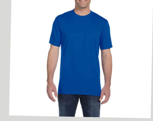T-shirt unisexe blanc col rond 100% coton manches courtes coupe slim, prix abordable, pour homme, décontracté, uni, teint, à personnaliser - Product Image 3