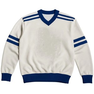 Pull en laine/acrylique tricoté épais pour homme, style vintage, col en V blanc, Phi Beta Sigma, fraternité grecque universitaire Sigma - Product Image 1