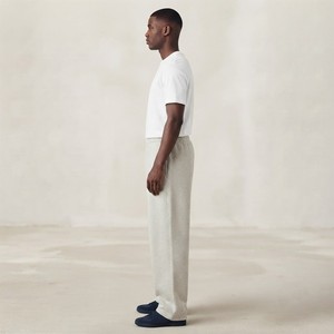Men's Minimalist Straight Leg Sweatpants Relaxed Fit Custom Logo Soft Canvas Drawstring Casual Lounge Bottoms Side Pockets Quick - Product Image 3
