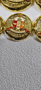 Wholesale Best Quality KAPPA ALPHA PSI Fraternity Custom Buttons for <b>blazers</b> in Gold color 8 Buttons - Product Image 3