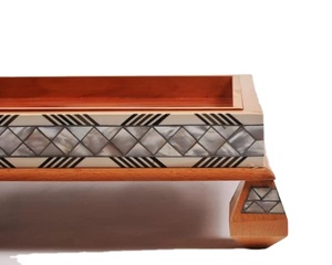 ถาดผลไม้แห้งลูกกวาดดีไซน์แบบอาหรับฝังมุกหรูหราสำหรับการโฮสต์รอมฎอนของขวัญวันอีดการตกแต่งบ้านที่หรูหรา - Product Image 2