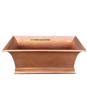 Bañera de Cobre Hecha a Mano con Aspecto Antiguo, Bañera Independiente de Lujo Moderna para Hotel, Diseño Simple con Material de Cobre Puro - Product Image 4