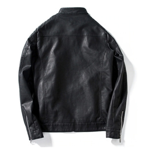 Chaquetas de Cuero Formales para Hombre, Primavera, Alta Calidad, Cuero PU, Resistentes al Viento e Impermeables, Corte Holgado, Prendas Exteriores de Lujo - Product Image 6