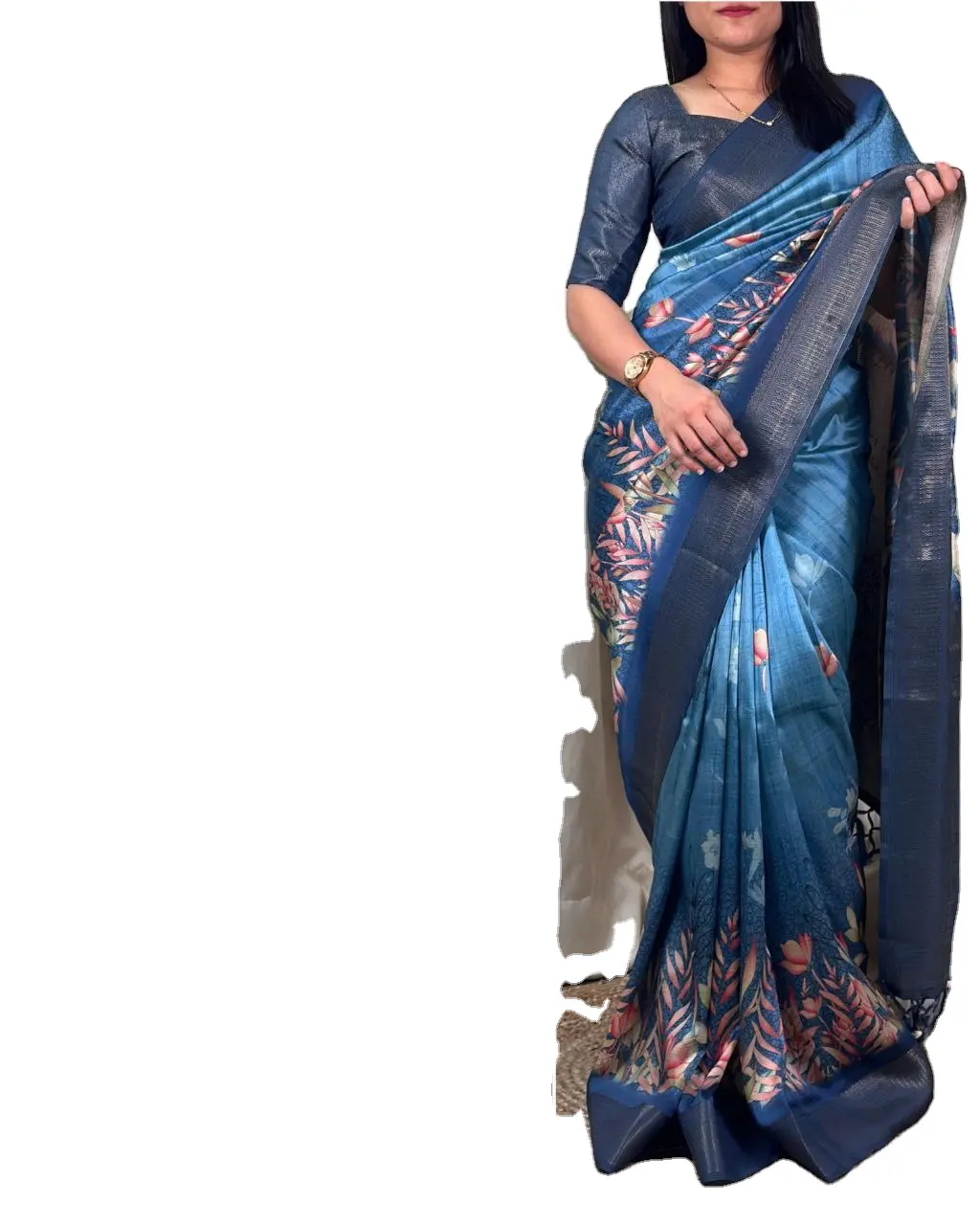 Cheap rated Limited festival season design Pure Cotton And Silk Mix Fabric Easy To Wear Saree with stylist blouse