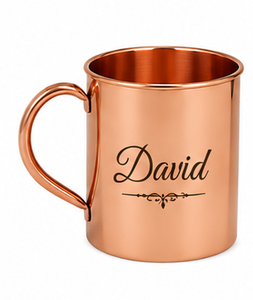 Taza de cobre personalizada con el nombre de John y grabado personalizado |   Taza para Beber Hecha a Mano de Cobre Puro |   Taza de Regalo Premium - Product Image 2