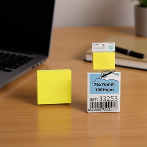 กระดาษโน้ตแบบมีกาว ILAN ขนาด 76x76 มม. 100 แผ่น สีเหลือง - Product Image 2