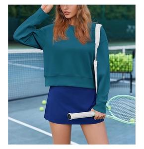 New Collection Winter Knitted OEM Service Long Sleeve Neck Shoulder Slope Solid Comfortable Casual Women's Sweatshirt Bangladesh - Product Image 5