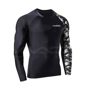 เสื้อคอมเพรสชั่นผู้ชาย สำหรับออกกำลังกาย ฟิตเนส เสื้อผ้ากีฬา ผ้าระบายอากาศ ออกแบบได้ตามต้องการ ผลิตจำนวนมาก - Product Image 3
