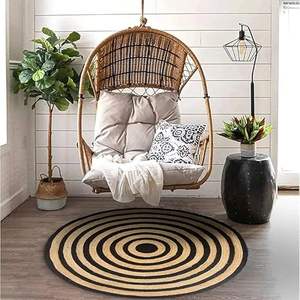 Alfombra de Yute, Tejido Plano, Trenzada, Impermeable, Ecológica, Apta para Mascotas, Resistente a las Manchas, Antideslizante, Lavable a Mano, Lavable a Máquina, Musulmana - Product Image 6