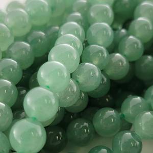 ลูกปัดหินอะเวนเจอรีนสีเขียวธรรมชาติขนาด 8 มม. ขายส่ง มีสินค้าในสต็อก - Product Image 3