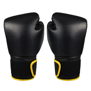 Guantes de boxeo profesionales para entrenamiento y sparring, duraderos, de cuero PU, con acolchado absorbente de impactos, soporte para muñeca y material transpirable. - Product Image 4