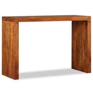 Mesa consola de madera de acacia maciza marrón de durabilidad media - Product Image 4