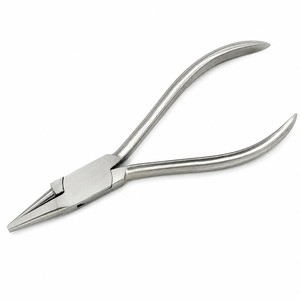 Flat and <b>Round</b> <b>Nose</b> Ortho <b>Pliers</b> INOX Jewelry Making Precision Tool ZetomedPro - Product Image 1