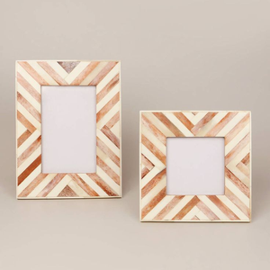 Customized Colorful Handmade Vintage <b>Square</b> <b>Photo</b> <b>Frame</b> High Quality Bone Inlay Design Home Decor Tabletop - Product Image 1