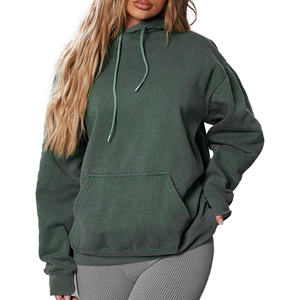 Sweat à capuche personnalisé de haute qualité à col rond épais de BD Garment Factory pour femmes Vêtements imprimés avec logo de marque - Product Image 2