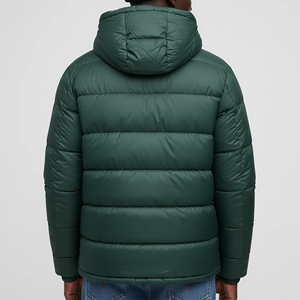 Veste matelassée pour homme de qualité supérieure, logo sur le devant, col montant, fermeture éclair, respirante, coupe-vent, rembourrage en polyester, décontractée - Product Image 4