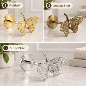 Attache de rideau papillon en métal doré de qualité supérieure pour la décoration de fenêtres de salon, chambre et hôtel de luxe - Fournisseur en gros - Product Image 3