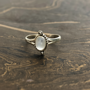 Dainty Moonstone Fashion <b>Ring</b> 2.3 Grams Weight - Product Image 3