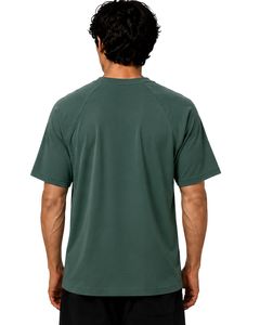 เสื้อยืดแขนสั้นคอวีสีเขียวป่าสไตล์ลำลองสตรีทแวร์พิมพ์โลโก้ได้ทรงโอเวอร์ไซส์แฟชั่นเนื้อผ้านุ่มพรีเมียมสำหรับฤดูร้อน - Product Image 2