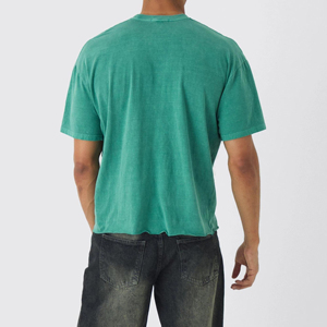 เสื้อยืดทรงบ็อกซี่ฟิตสำหรับผู้ชาย ผ้าโพลีเอสเตอร์/คอตตอน 180 กรัม คอกลม ไหล่ตก ทรงโอเวอร์ไซส์ ไซส์พลัส เป็นมิตรกับสิ่งแวดล้อม ระบายอากาศได้ดี แห้งเร็ว - Product Image 3