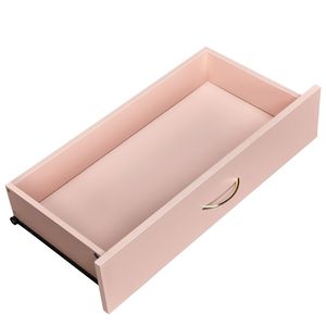 Commode à 3 tiroirs avec poignées imitation or rose rose 25,98x12,99x22,05 pouces - Product Image 4
