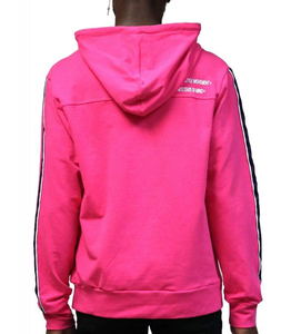 Make Your Brand Design Hoodie High Quality 100% Cotton 400gsm Custom Designed Screen Printing Hoodie Pink <b>Men</b> Hooded Sweatshirt - Product Image 4