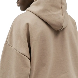 Sudadera con capucha de gran tamaño personalizada de peso pesado 500 GSM/600 GSM 2025 100% algodón hombro caído diseño de cremallera de alta calidad estampado polar - Product Image 6