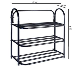 Metal Shoe Rack 3 Tier Stackable Shoe Organizer for Home Closet - Product Image 5
