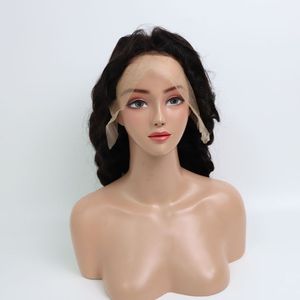 วิกผม1B ด้านหน้า13X6ขนาด20นิ้วบราซิลผมหยิกเป็นลอนสีดำทำจากเส้นผมมนุษย์ - Product Image 1