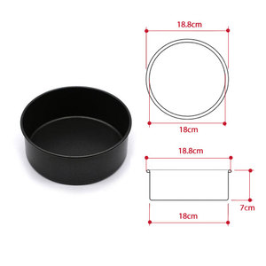 Molde Redondo Alto para Pastel de 18 cm, Antiadherente de PTFE, Acero Inoxidable, Apto para Lavavajillas, Molde para Pastel de Capas, Hecho en Corea - Product Image 1