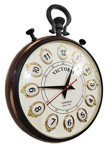 Wooden <b>Wall</b> <b>Clock</b> Decorative Large Wood <b>Wall</b> <b>Clock</b> <b>Modern</b> Rustic Farmhouse Timepiece for Living Room Bedroom Kitchen Office Home - Product Image 5