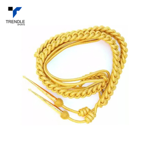 Aiguillette de bannière de régiment personnalisée de haute qualité, couleur sur mesure, à bas prix, en fil de soie - Product Image 1