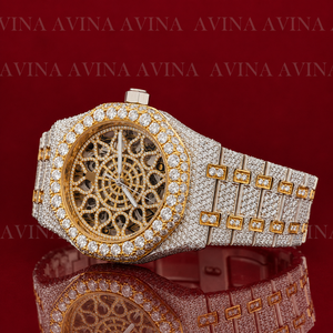Luxury Iced Out Moissanite <b>Skeleton</b> Hip Hop <b>Watch</b> for Men | Full Pave <b>Automatic</b> Mechanical Diamond <b>Watch</b> - Product Image 4