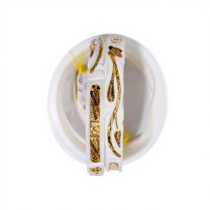 LISA JEWELLERS 22K <b>Solid</b> <b>Gold</b> Trendy White Conch Shell <b>Bangle</b> Women Traditional Bengali Bridal Wedding Jewelry BIS Certified 6 - Product Image 1